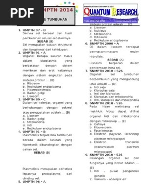 Sel Hewan Tumbuhan | PDF