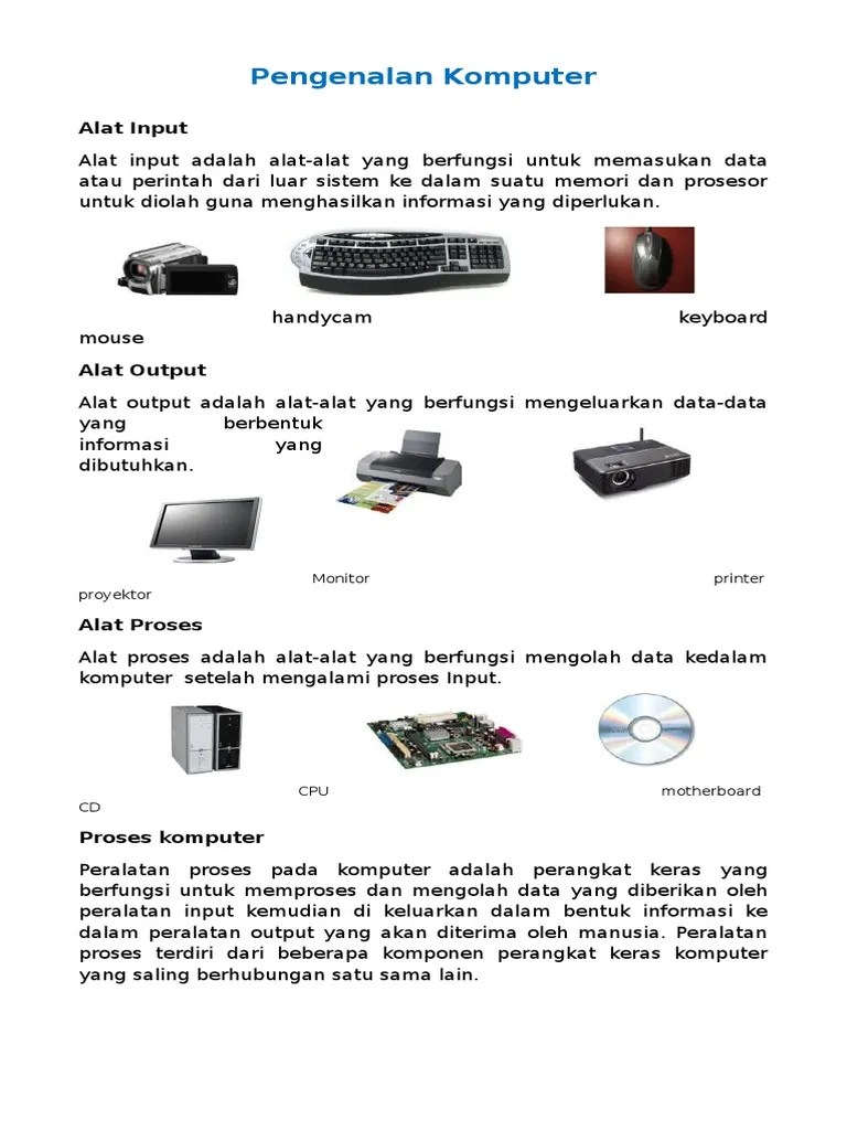 Pengenalan Komputer | PDF