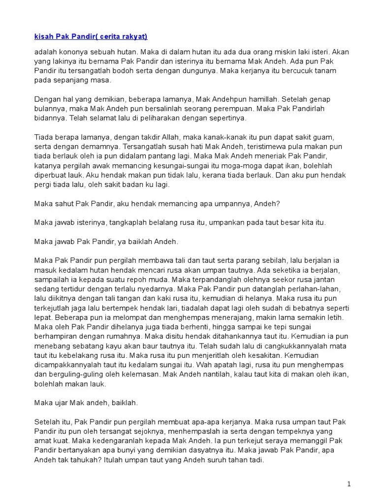 Kisah Pak Pandir | PDF