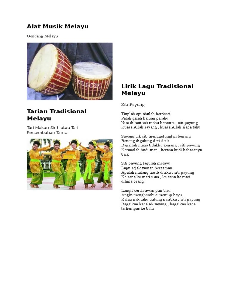 Alat Musik Melayu | PDF