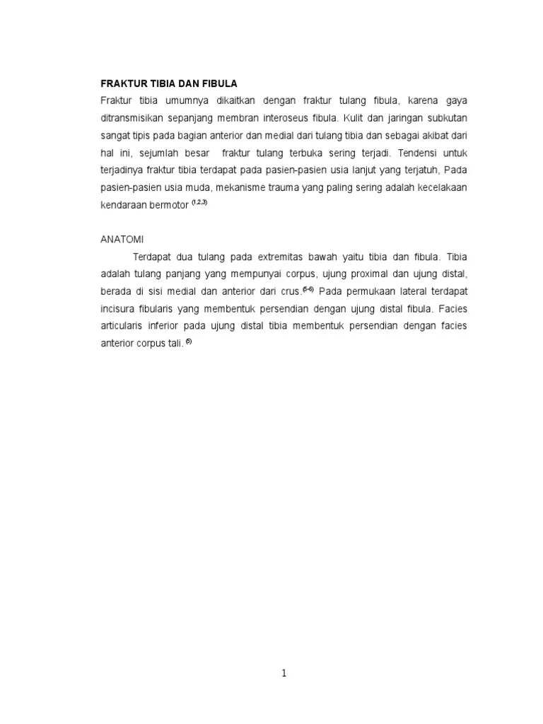 Fraktur Tibia Fibula