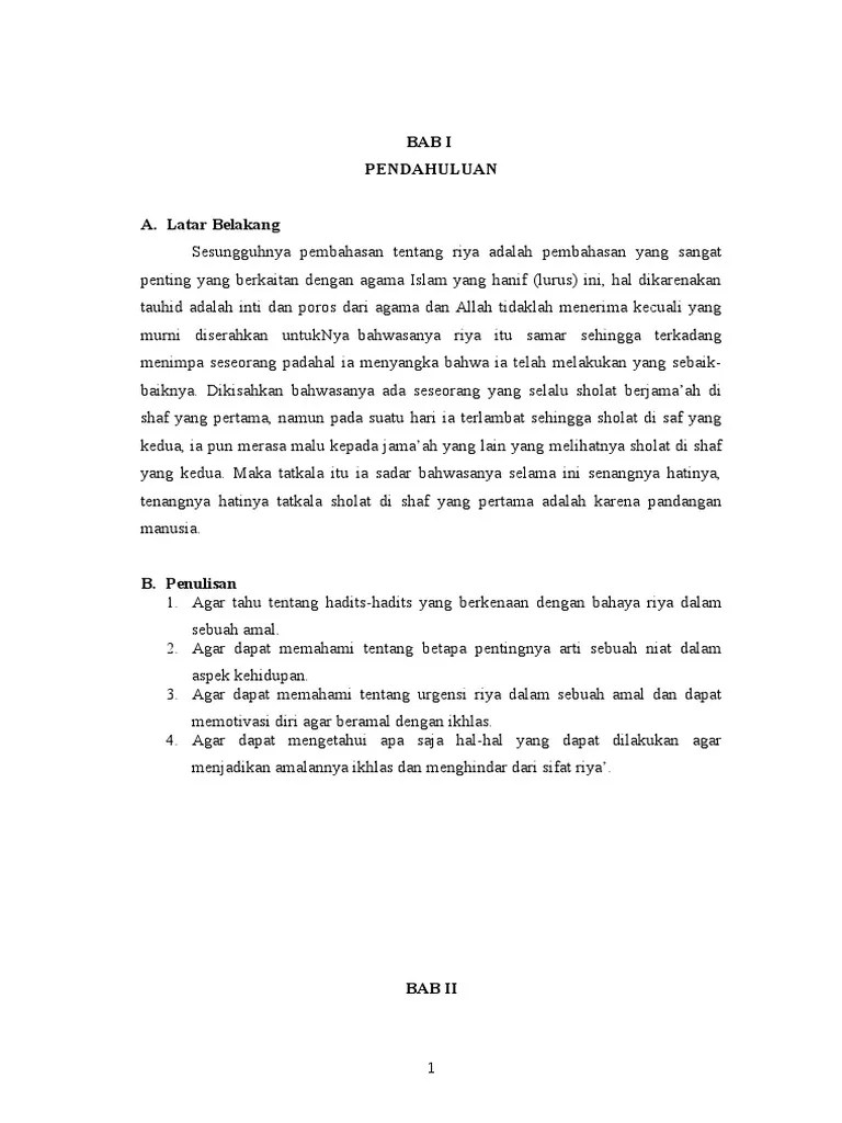 Makalah Tentang Ria | PDF