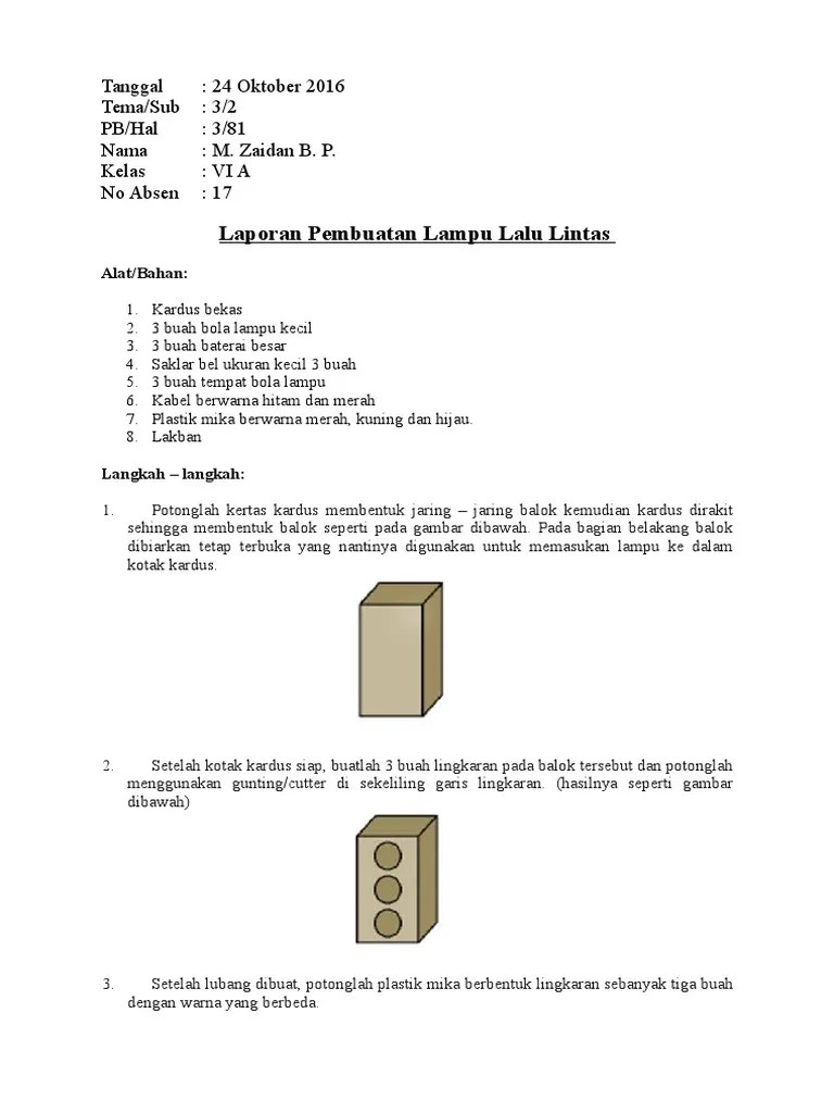 Laporan KEGITAN MEMBUAT LAMPU | PDF