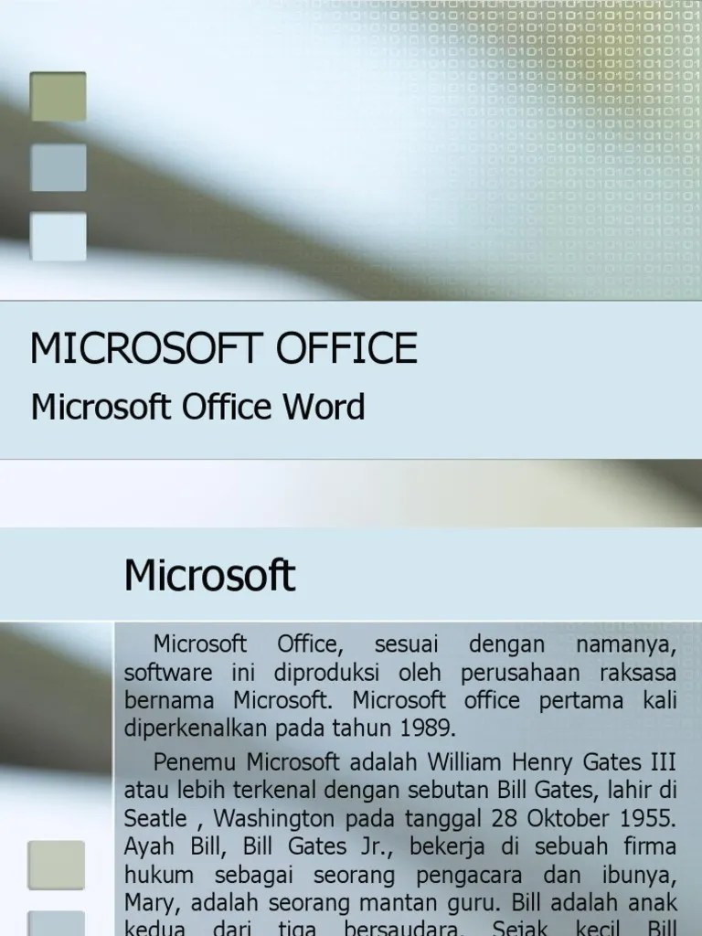 Aplikasi Pengolah Kata (Word) Bagian 1 | PDF
