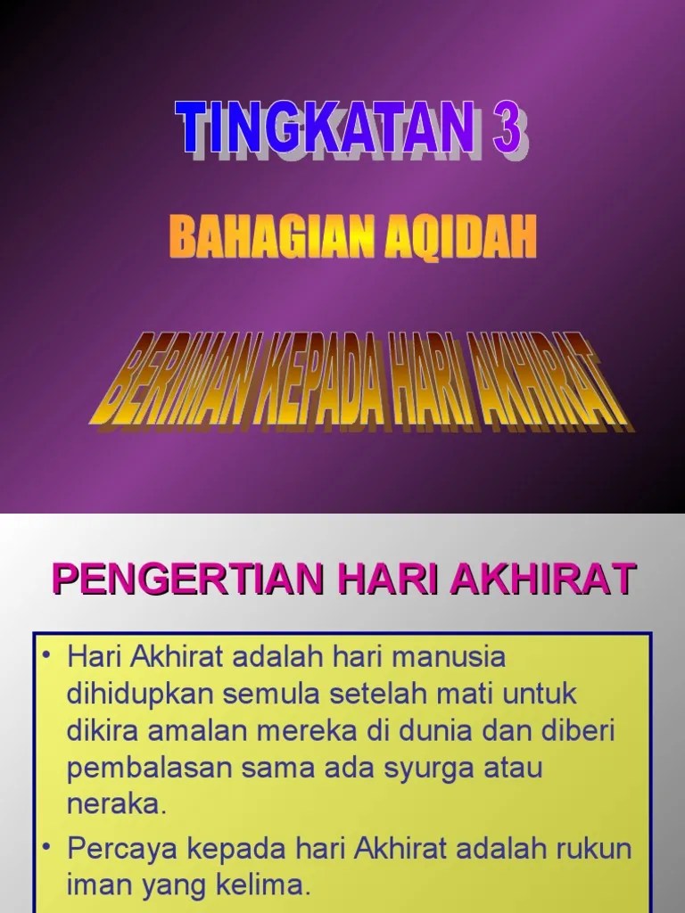 Beriman Hari Akhirat | PDF