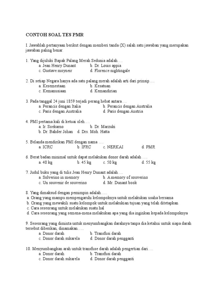 Soal Lct Pmr Beserta Jawabannya