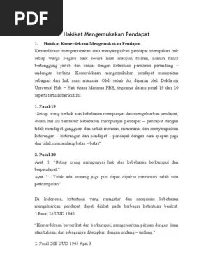Rangkuman Hakikat Mengemukakan Pendapat | PDF