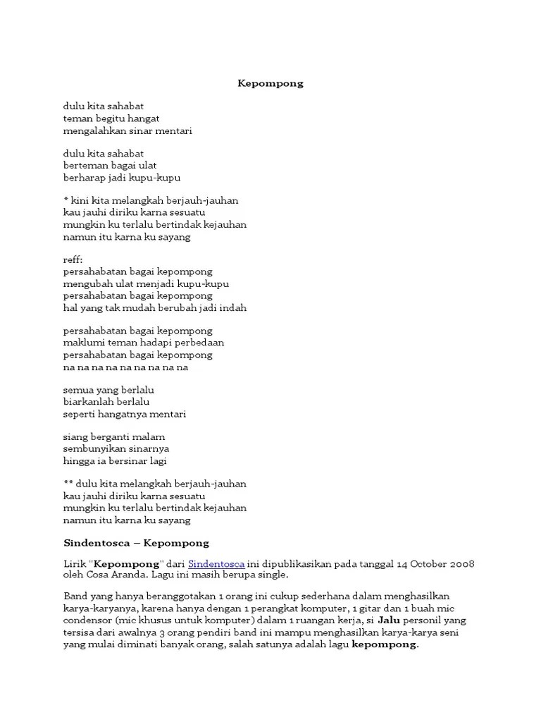 Download Lagu Persahabatan Antara Kita