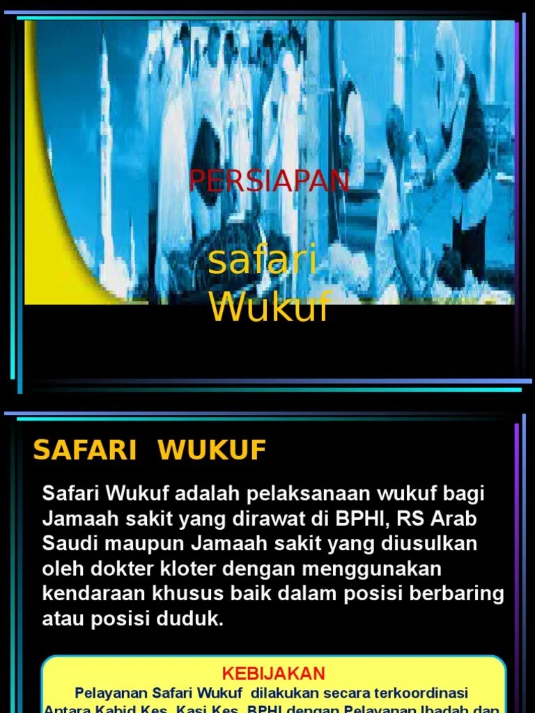 Safari Wukuf 2013 | PDF
