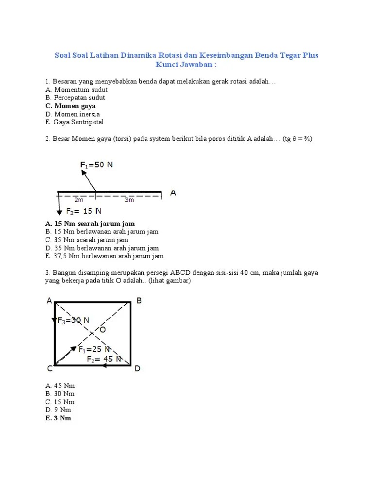 15+ Contoh Soal Dinamika Rotasi Dan Kesetimbangan - Kumpulan Contoh Soal