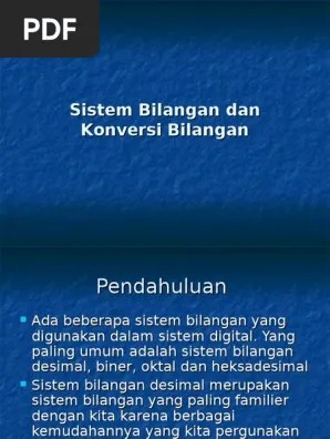 2 Sistem Bilangan | PDF