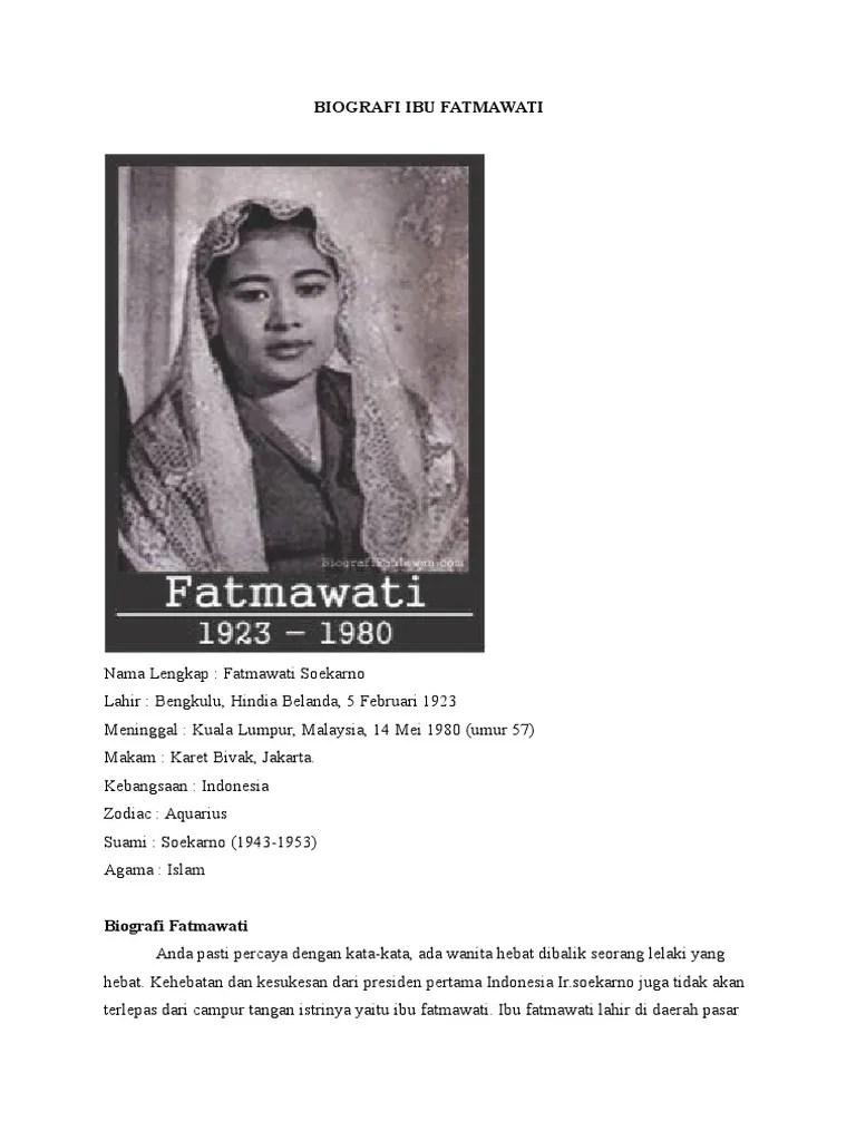 Biografi Ibu Fatmawati | PDF