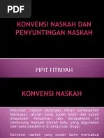 Konvensi Naskah Dan Penyuntingan Naskah Tugas | PDF