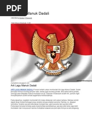 Arti Lagu Manuk Dadali | PDF