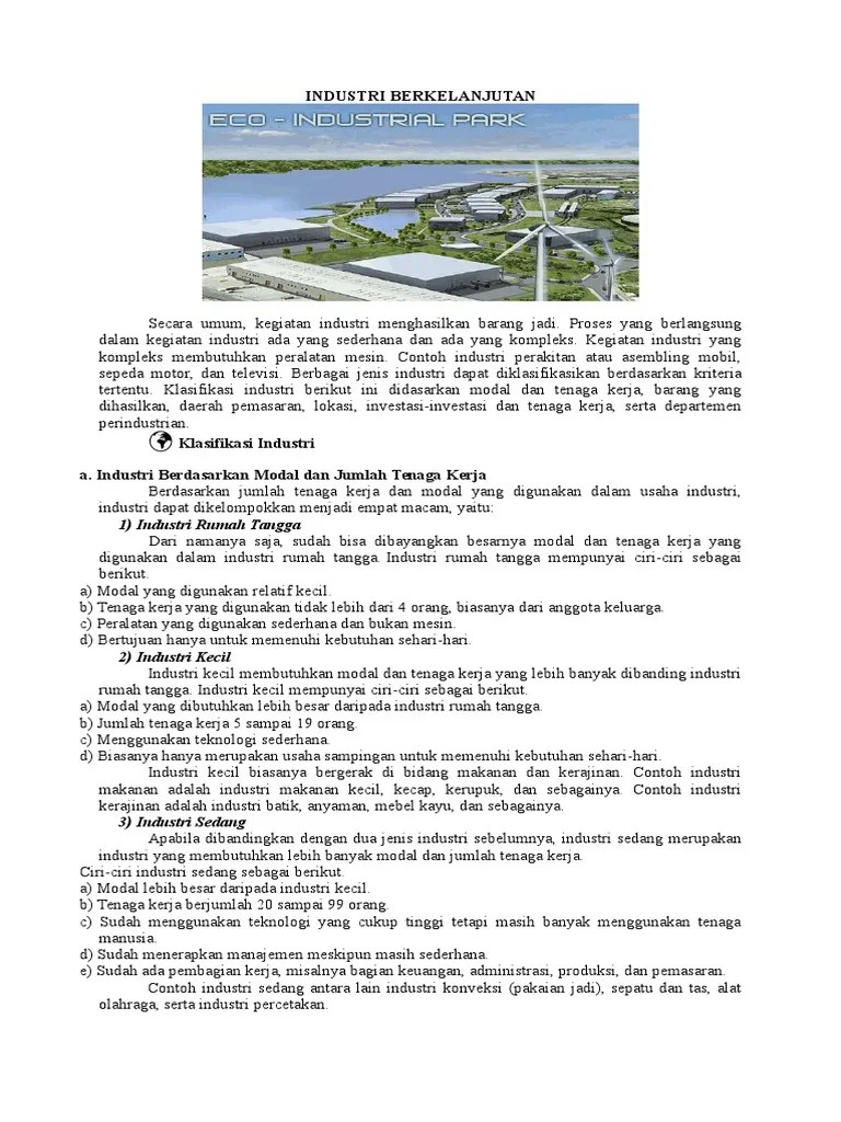 Industri Berkelanjutan | PDF