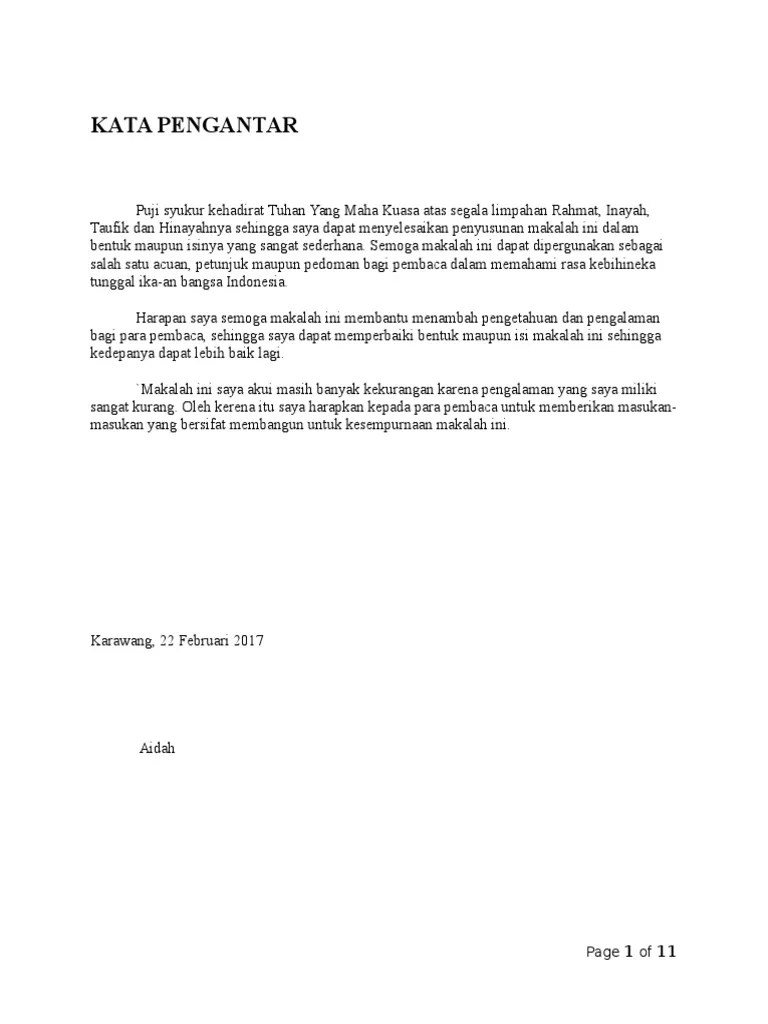 Kata Pengantar | PDF