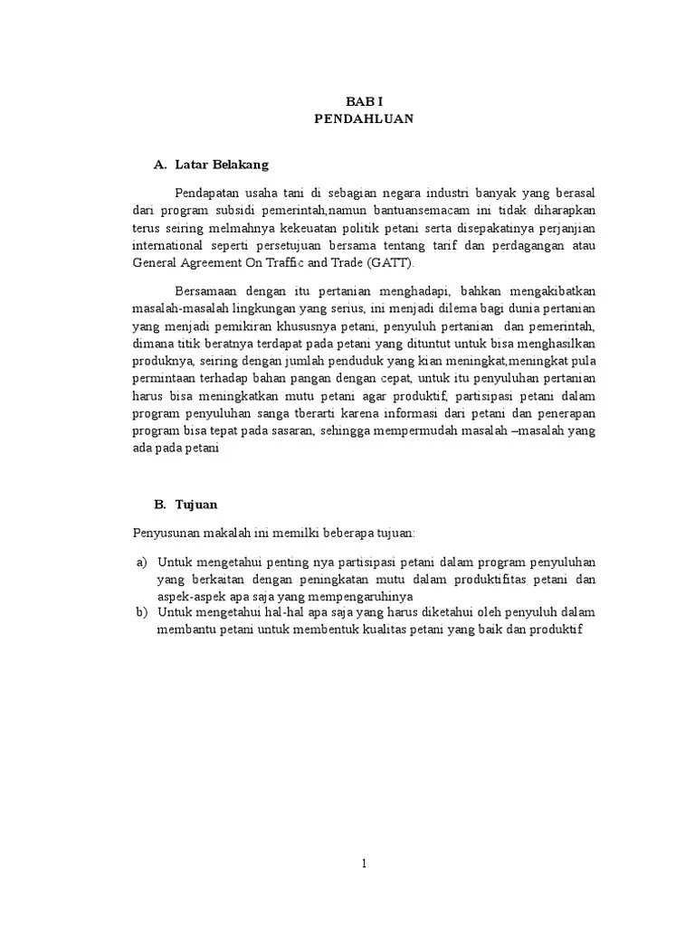 Partisipasi Petani Dalam Programa Penyuluhan 1 | PDF