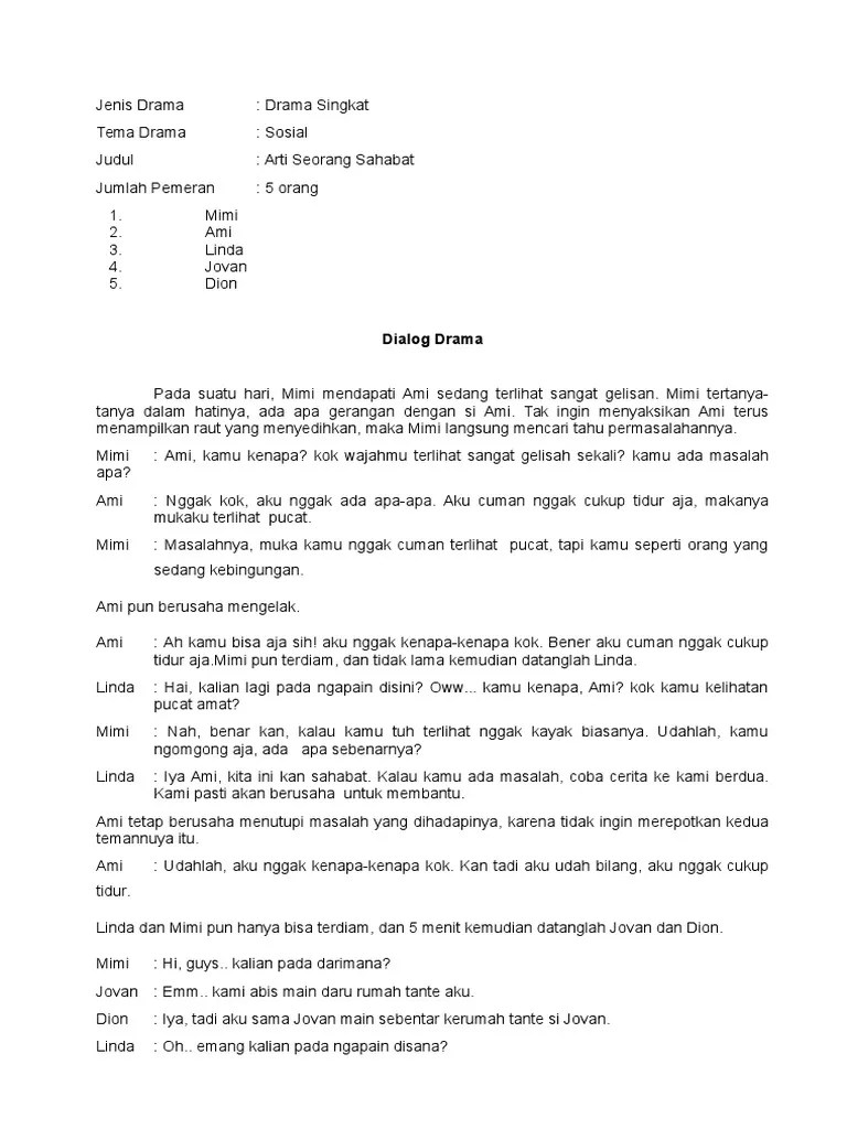 Naskah Drama 5 Orang | PDF