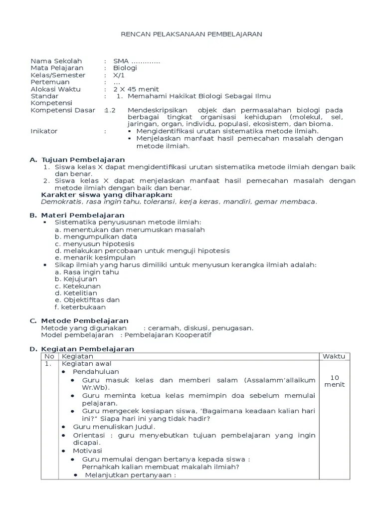 Contoh Soal Pemecahan Masalah Biologi Dengan Kerja Ilmiah - Dapatkan Contoh