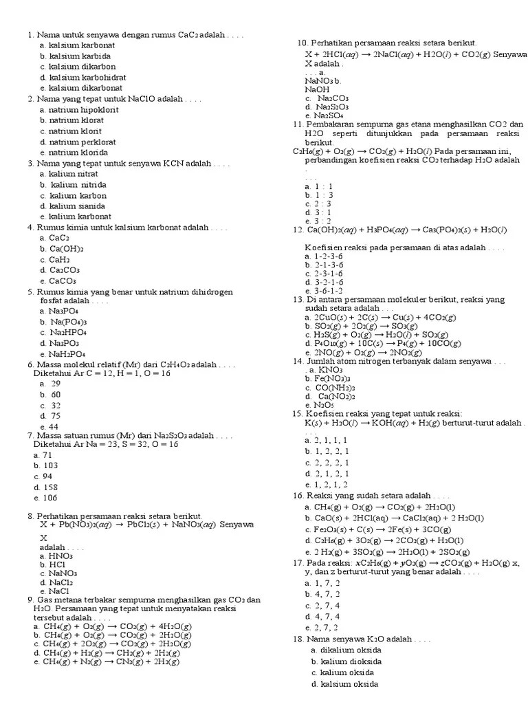 Soal Tata Nama | PDF