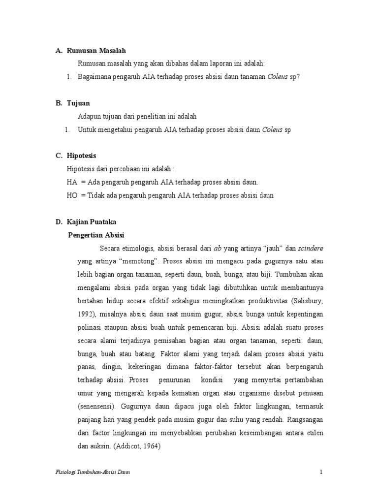 Lap - Res Abisisi Daun Vita | PDF