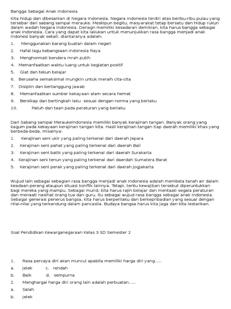 Bangga Sebagai Anak Indonesia | PDF