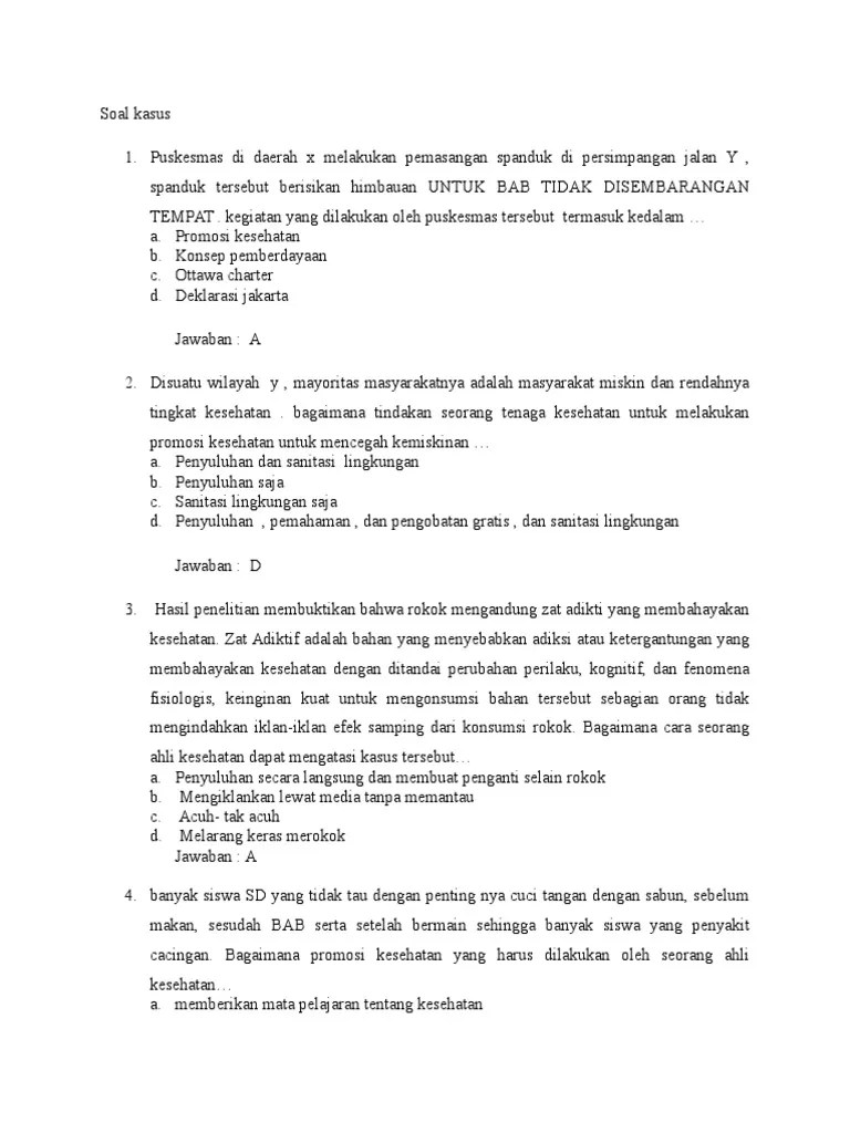 Contoh Soal Studi Kasus Bisnis