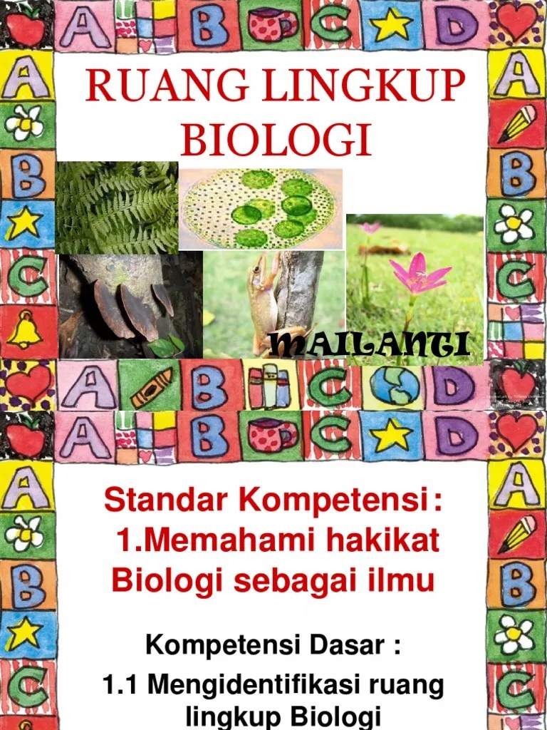 ruang lingkup biologi.ppt