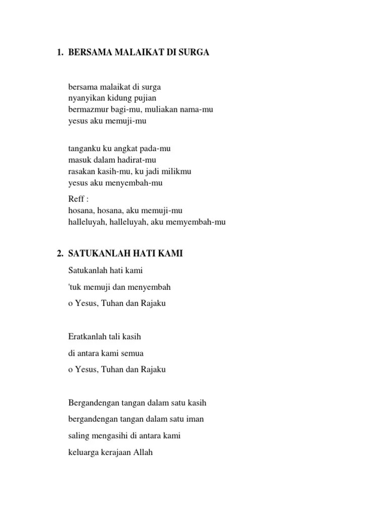 Kumpulan Lagu Lagu Rohani | PDF