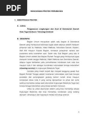 Rancangan Proyek Perubahan2 | PDF