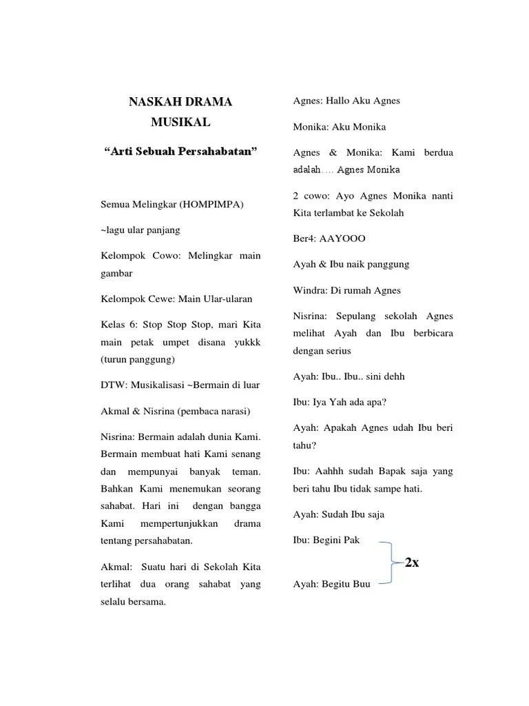 Naskah Drama Musikal | PDF