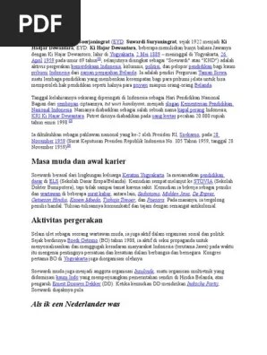 Raden Mas Soewardi Soerjaningrat | PDF