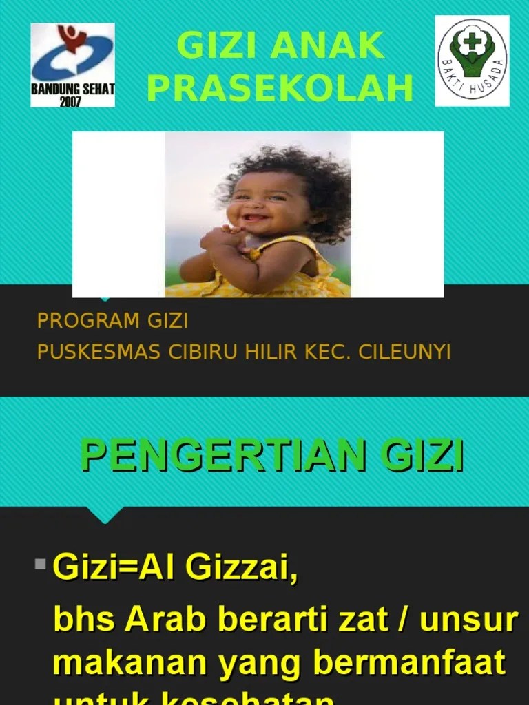 Gizi Anak Prasekolah | PDF