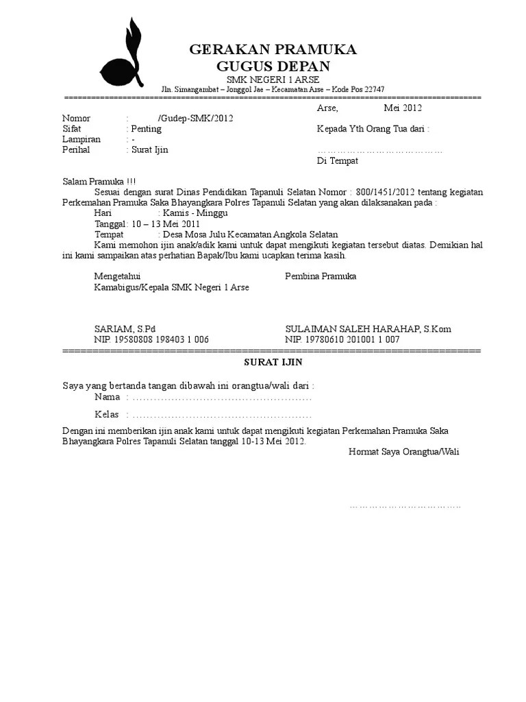 Surat Ijin Saka Bayangkara 2012 | PDF