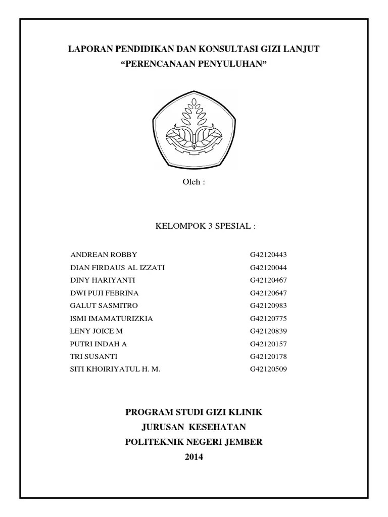Laporan Praktikum Perencanaan Penyuluhan Gizi | PDF