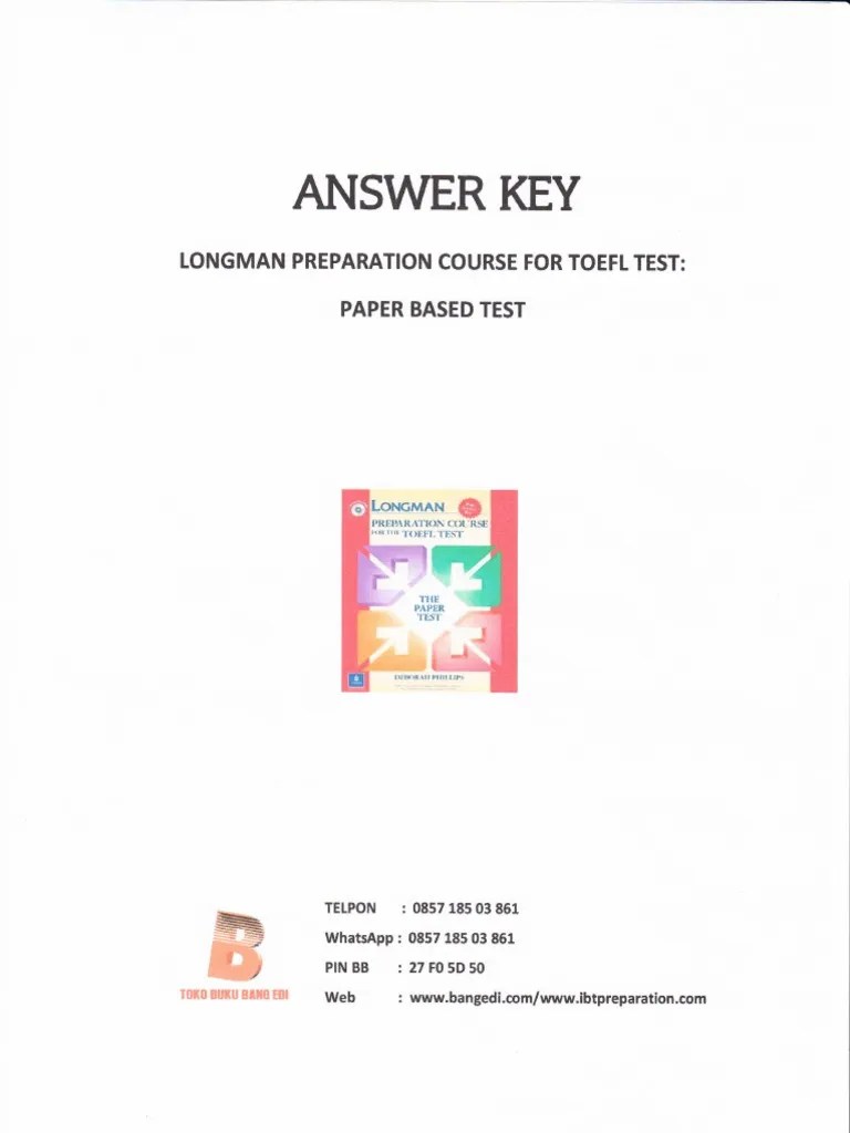 Kunci Jawaban Toefl Section 3 Reading Comprehension - Revisi Id