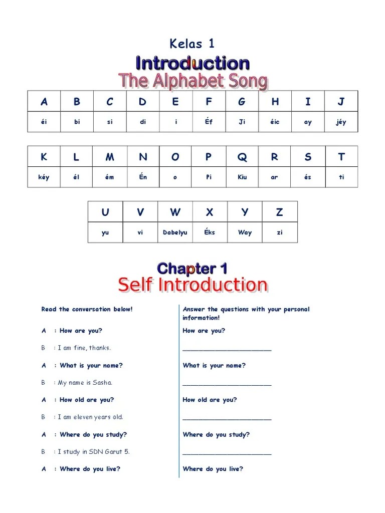 Modul Bahasa Inggris Sd Kelas 2 Conversation - fasraccess