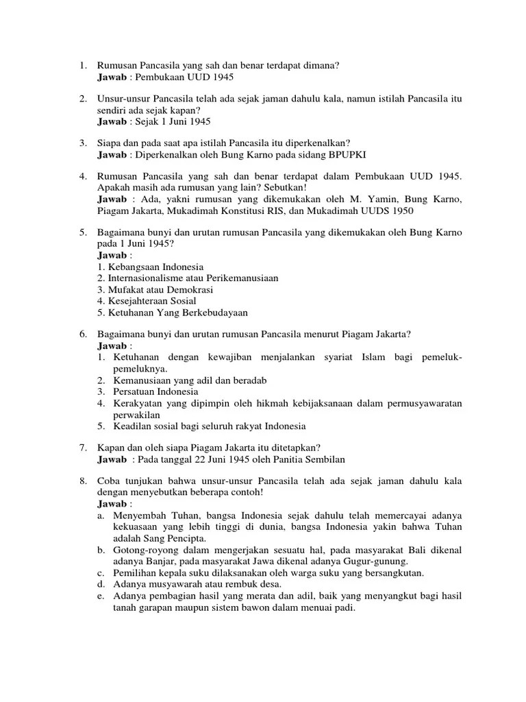 Kumpulan Soal PKN VII | PDF