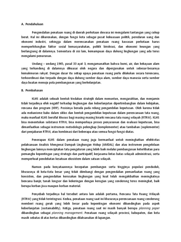 Esai Tata Ruang | PDF