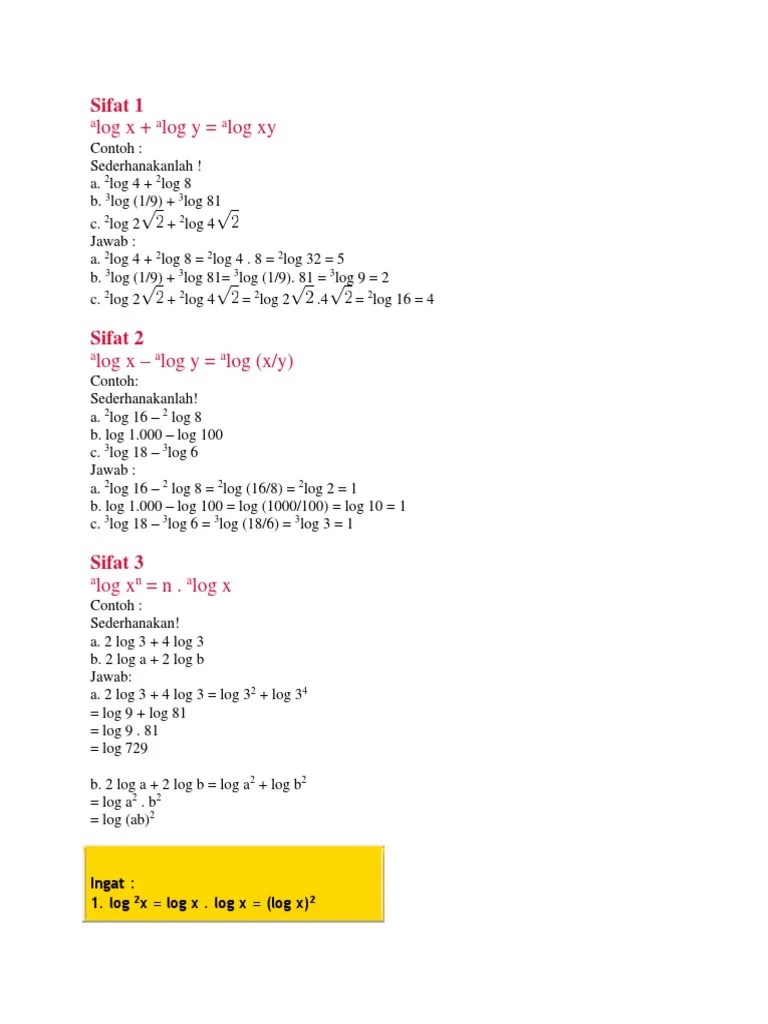 Logaritma | PDF