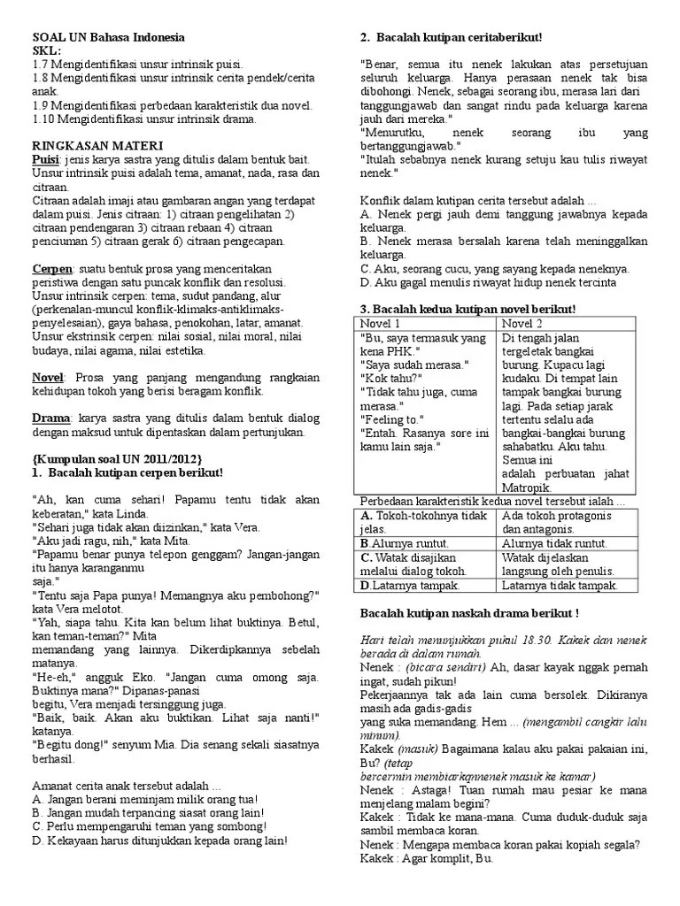 Contoh Unsur Ekstrinsik Drama – Nasi