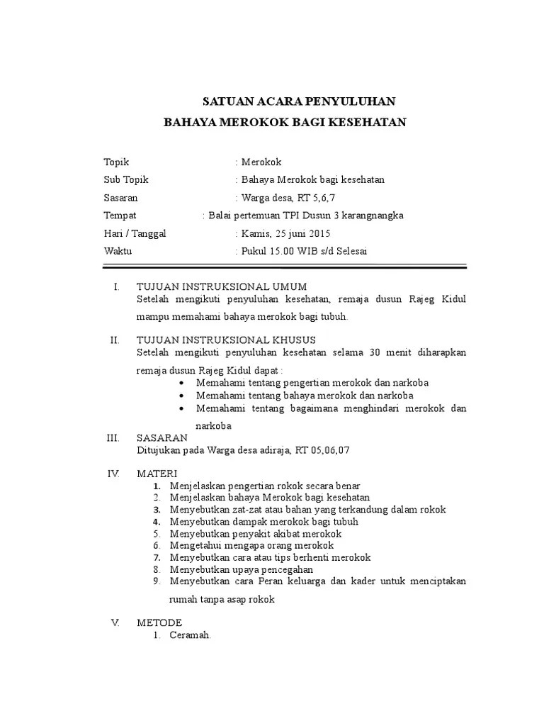 Sap Bahaya Merokok Bagi Kesehatan-2 | PDF