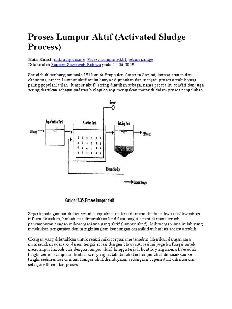 Proses Lumpur Aktif | PDF