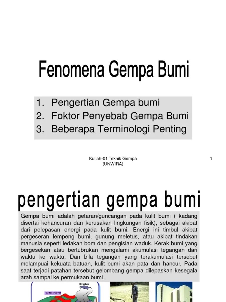 Contoh Teks Explanation Tentang Gempa Bumi - Berbagai Teks Penting