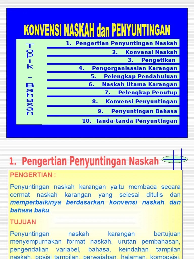Yo Bi Konvensi Naskah Dan Penyuntingan | PDF