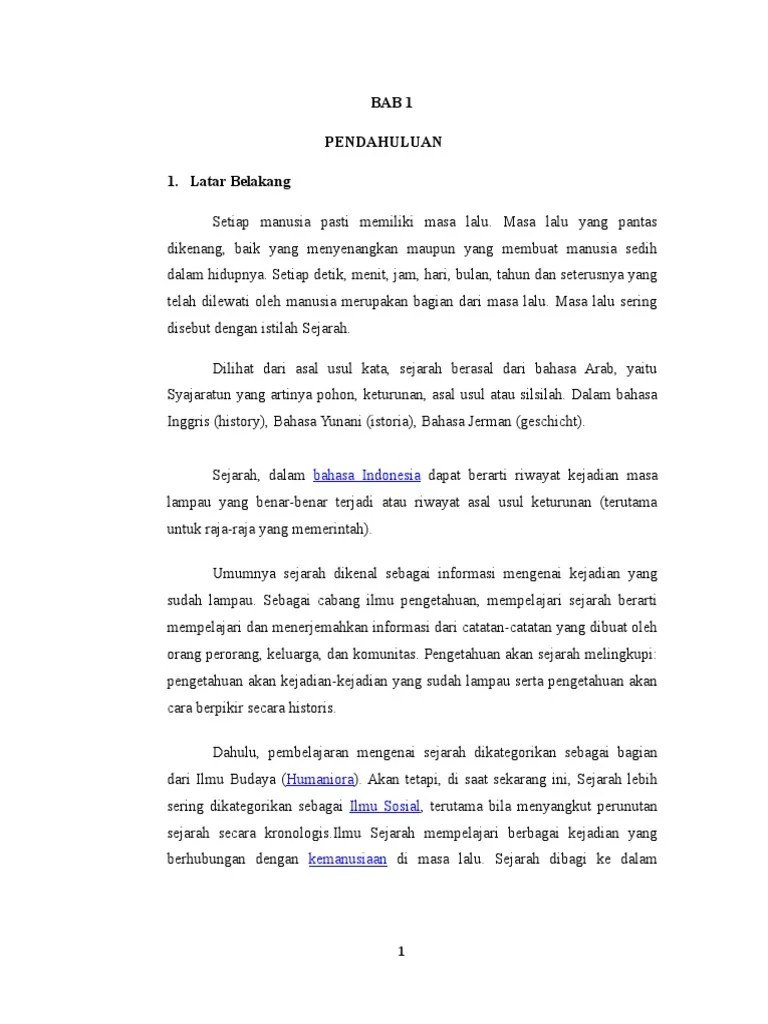 Makalah Pengertian Sejarah | PDF