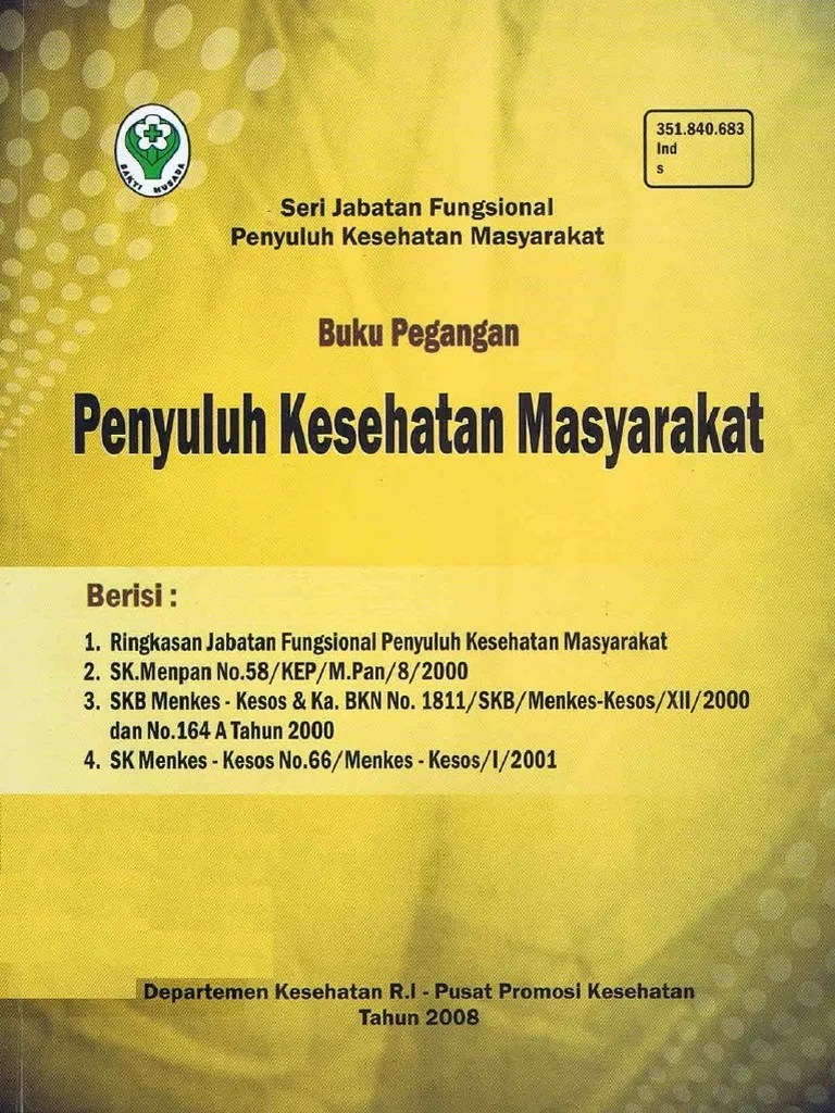 Buku Pegangan Penyuluh Kesehatan Masyarakat | PDF