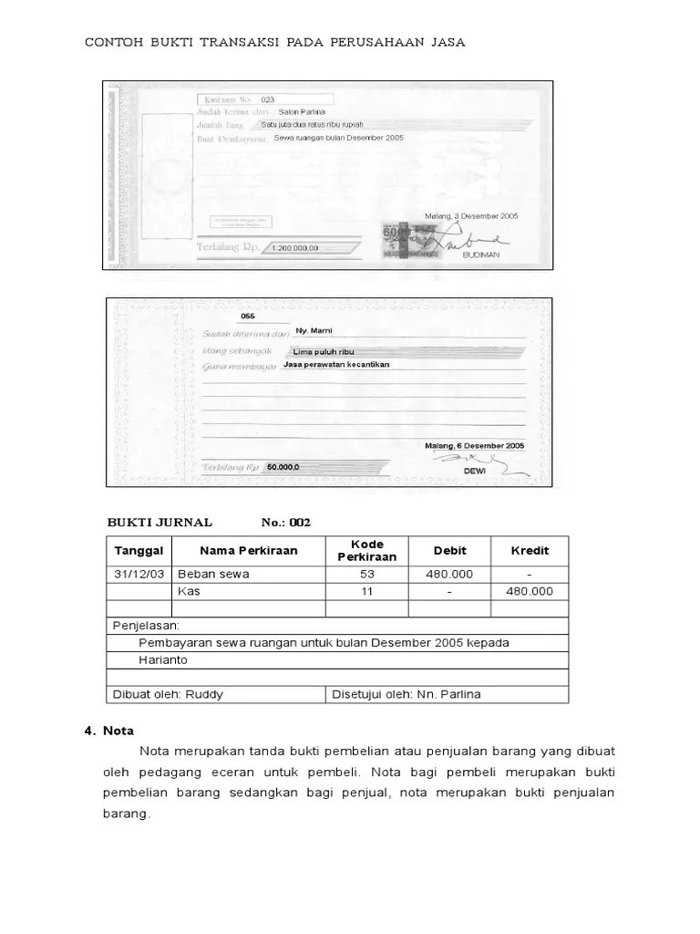 Bukti Trans Ujian Praktek | PDF