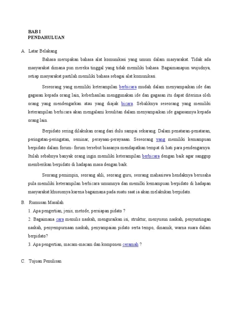 Penutup Pidato Biasanya Berupa Penyampaian