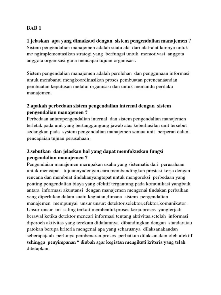 Soal Dan Jawaban Manajemen Strategi - Kemendikbud